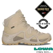 【LOWA】女新款軍靴 歐洲製造 ZEPHYR GTX MID TF 中高筒超輕量全防水多功能登山軍用鞋_LW320537-0410 淺沙漠