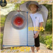 【遮陽隔熱】披風農活尖頂帽 遮陽戶外農活斗笠 隔熱防晒斗笠帽 采茶茉莉花帽 防曬帽 農用斗笠 遮陽帽