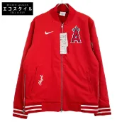 【DOKODEMO】Nike [近全新/2011款] 015D-03AT 洛杉磯天使隊抓絨內襯飛行員夾克，M碼