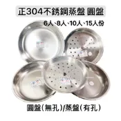 正304不銹鋼蒸盤 圓盤 蒸架 瀝水架 內層深 茶盤 電鍋蒸盤 水盤 盤子 圓盤 6人 8人10人 15人 大同電鍋
