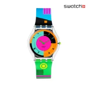 Swatch SWATCH NEON HOT RACER超薄手錶/瑞士製造 SS08K119 (34mm)【官方旗艦店】