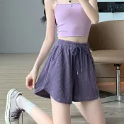 【ohi】短褲女 闊腿短褲女夏季寬鬆休閒褲韓版學生高腰百搭熱褲 休閒短褲GPW315