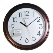 大高雄鐘錶城 seiko SK037 精工鐘 (QXA577B) 古典木頭風格黑白標準鐘/28.7*3.9cm｜樂天領券現折★全館特惠中★指定刷卡回饋10%