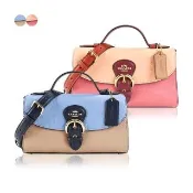 【COACH】COACH POPPY 立體馬車格紋印花2合1鍊帶斜背包(任選)