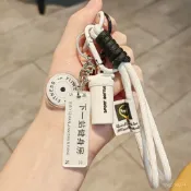 💛熱銷💛健身鑰匙扣運動精緻鑰匙鏈包掛飾男女背包掛件ins風搖搖杯小禮品 WZSN