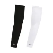 【NIKE 耐吉】輕量跑步臂套2.0 - 1雙入 NRS66107白NRS66011黑(Dri-Fit材質快乾 防曬)