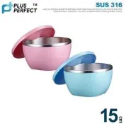 好神團購王 》1000cc PERFECT極緻316隔熱碗15CM附蓋-1入-台灣製造 兒童碗泡麵碗湯碗無毒