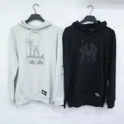 ISPORTSHOP MLB Fanatics 連帽長袖T恤 MLBHD525207- 帽T 道奇/洋基【iSport愛運動】