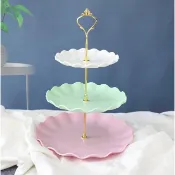 Cupcake stand dessert stand fruit platter display rack 3 tie