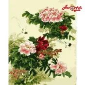 ArtLife 藝術生活 87526牡丹花開_ 40x50cm含框 已投保商品責任險 DIY 數字油畫  現貨
