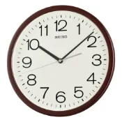 大高雄鐘錶城 seiko SK037 精工鐘 (QXA847B) 北歐風時尚簡約掛鐘 棕 31.1cm｜樂天領券現折★全館特惠中★指定刷卡回饋10%