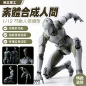 台出🔥 東亞重工素體合成人間1/12可動模型玩具人偶 千值練模型 千值練人偶 千值練配件
