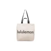 (店+)【lululemon】LU9BT5S 露露樂蒙 Double-Handle 17L 拼色字母Logo印花大容量 帆布 單肩包手提包 男女同款情