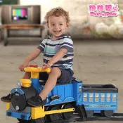 娃娃國【Steam Train 蒸汽小火車】兒童乘坐.火車音效.電動車.附空車廂