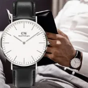 Daniel Wellington DW 女錶-36mm/銀框 Classic Sheffield 經典極簡美學手錶 DW00100053