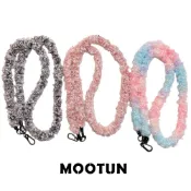 MOOTUN 沐盾 | 手機背帶 泰迪熊毛絨手機掛繩 手機掛繩可拆 斜背掛繩 手機吊飾掛繩 韓國手機掛繩 手機鍊 側背鏈
