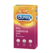 ❗蝦幣10%=9折❗durex 杜蕾斯綜合裝衛生套MIX螺紋2+凸點2+超薄2 6入裝/盒 避孕套、保險套