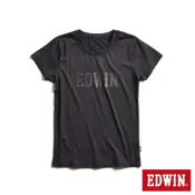 EDWIN 女款 涼感系列 圓領短袖T恤(黑色)