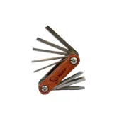 WAY 八合一多功能隨身工具組(CR-V合金+復古木頭手柄材質)[02000359]【飛輪單車】