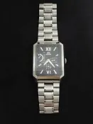 日本製 東方錶 Orient day date 三眼 大三針 24小時雙顯 羅馬數字 古著 腕錶 手錶