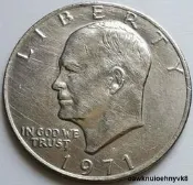 【滿300出貨】1971年 艾森豪威爾總統幣 老鷹大一元 美國1美元老版銅鎳硬幣38mm