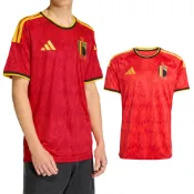 Adidas RBFA H JSY 男款 紅色 世界盃 比利時 主場復刻版 球衣 吸濕 排汗 短袖 JM8381