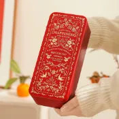現貨～（可開收據） 2026新年聖誕中秋曲奇餅乾包裝盒立體浮雕雪花酥牛軋餅太妃糖禮盒糖果馬口鐵盒空