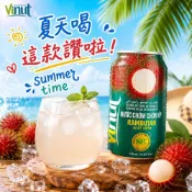 越南原裝進口【Vinut】紅毛丹果汁330ml  清爽解渴 消暑聖品/東南亞的水果公主