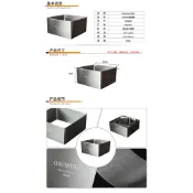 CHEFMADE(宇宙工作室)WK9307正方形8寸8吋不銹鋼蛋糕圈不鏽鋼慕斯圈慕絲圈方型重乳酪圈wk9307可麗露模