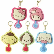 小禮堂 Sanrio 三麗鷗 造型刺繡鑰匙圈 (不二家巧克力) 帕恰狗 大耳狗 布丁狗