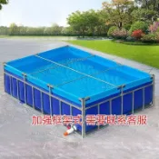 免運【堅固耐用】帆布魚池刀刮布特厚超厚養魚池摺疊游泳池大型水池加厚戶外養殖池