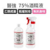 醫強75%酒精液  500ml  附噴頭酒精  醫強酒精 酒精 藥用酒精 消毒酒精  75酒精 75%酒精 乾洗手