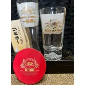 麒麟一番搾富士山啤酒杯貓爪杯