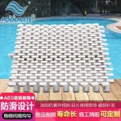 POOLMATE游泳池abs排水溝格柵溢水格柵地板格柵鋸齒形排水溝蓋板