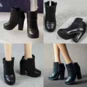♥萌娃的店♥ 芭比娃娃 稀有款式 鞋子 靴子 短靴 繫帶長靴 Doll Shoes Ankle Boots