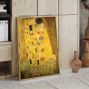 Klimt 克林姆名畫掛畫 吻 生命之樹 阿特湖 現代輕奢風 金色華麗