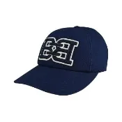 【BALLY】BALLY B-CHAIN 立體B字刺繡LOGO棉質帆布棒球帽(藍x白)