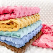 安撫布 安撫毯 寶寶毯 超柔立體顆粒 短毛絨 3D顆粒絨 嬰兒安撫巾 嬰幼兒蓋毯 寶寶被 毛絨壓紋布 【E332】