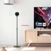 推薦 適用于蘋果Homepod mini音響落地支架伸縮金屬音箱架子底座部分@b47g34w6n_