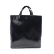 【DOKODEMO】【二手】Prada PRADA 托特包 2VG113 黑色/銀色皮革購物手袋 男士二手