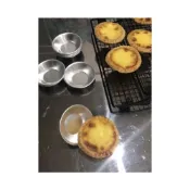 (店+)嚴選~台灣現貨 蛋撻模具 小蛋糕模具鋁合金蛋撻模 陽極蛋塔模 葡式蛋塔 米糕模烤箱用蛋撻馬拉糕可反複使用 蛋撻模