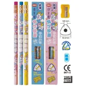 聯盟文具 利百代 CB-202 小天使 學前皮頭鉛筆 2B (附削筆器) (3入)【APP滿額下單10%點數(單一帳號最高1000點)】9/30止