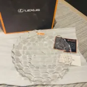Lexus 凌志 原廠保養贈品 Nachtmann 直徑25cm 水晶玻璃器皿 一盒一盤 禮盒