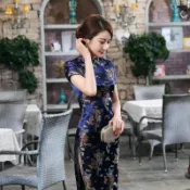 長旗袍 龍鳳刺繡復古中國風洋裝【水水女人國】婚禮喜宴演出服 改良式長版旗袍 旗袍趴 尺碼S-6XL六色
