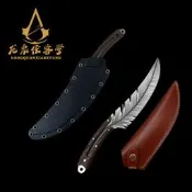 龍泉俠客堂菜刀 歐美經典羽毛廚師刀 K鞘剔骨刀 爆品歐式多用刀