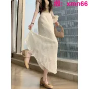 寶承齊百貨 蕾絲斜紋洋氣半身裙2026春夏新款百搭顯瘦中長款魚尾裙約會套裝裙