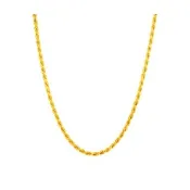 【金合城】純黃金麻花項鍊 2ZN0061(金重約3.65錢)