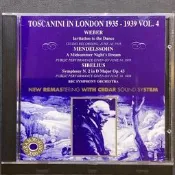 Toscanini托斯卡尼尼/指揮 Weber韋伯-邀舞 Mendelssohn孟德爾頌/仲夏夜之夢 1996年義大利版