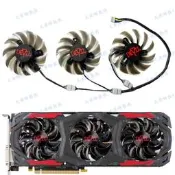 現貨 POWERCOLOR撼訊/迪蘭恒進RX570 480 Red Devil顯卡風扇GA81B2U