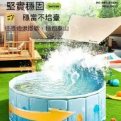 充氣泳池  游泳池 家用泳池 折疊儲水池 庭院游泳池 大容量水池 支架戲水池 戶外戲水池 160x160x45cm
